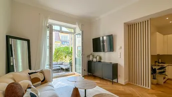 Expose Charmant renovierte Altbauwohnung mit Terrasse und Garten in bester Lage