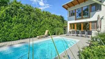 Expose Romantisches Einfamilienhaus mit Traumgarten und Pool in bester Lage am Leithagebirge