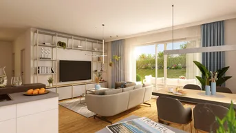 Expose Wohnen nach Ihren Wünschen. Individualisierbare Eigentumswohnungen vom Bauträger - 2 Zimmer Wohnung mit großem Garten in absoluter Ruhelage