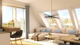 Expose Modern wohnen, nachhaltig temperieren - DG-Wohnung nähe Hietzinger Bad