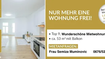 Expose 1. QUARTAL MIETFREI FÜR SCHNELLENTSCHLOSSENE !!! VILLA WALTENDORF - Wohnen am Puls ; 2 Zimmerwohnung mit Balkon, TOP 9 [GF,WH]