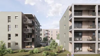 Expose ERSTBEZUG "ein viertel grün" in Wr. Neustadt - ein Traum für Familien - 4 Zimmerwohnung mit Balkon und 2 Tiefgaragenstellplätzen - provisionsfrei