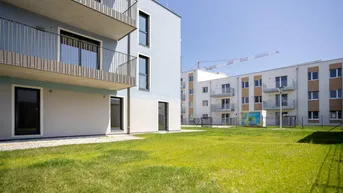 Expose ERSTBEZUG "ein viertel grün" in Wr. Neustadt - einzigartige 3- Zimmer Gartenwohnung in zentraler Lage mit Tiefgaragenstellplatz - provisionsfrei