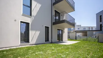 Expose ERSTBEZUG "ein viertel grün" in Wr. Neustadt - moderne 3 Zimmer Gartenwohnung und Tiefgaragenstellplatz in bester Lage - provisionsfrei