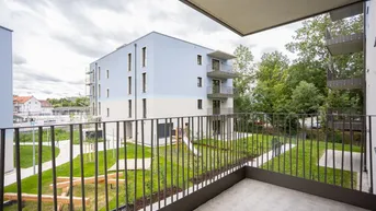 Expose ERSTBEZUG "ein viertel grün" in Wr. Neustadt - traumhafte 2 Zimmerwohnung mit Balkon und Tiefgaragenstellplatz - provisionsfrei
