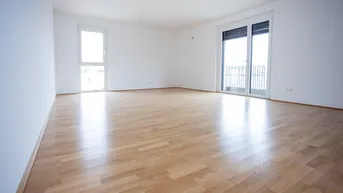 Expose Wiener Neustadt - ERSTBEZUG "ein viertel grün" - moderne 2 Zimmerwohnung mit Balkon im 3. Obergeschoss und Tiefgaragenstellplatz - provisionsfrei