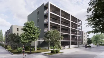 Expose ERSTBEZUG "ein viertel grün" in Wr. Neustadt - 2 Zimmerwohnung mit XL-Garten - inkl. Tiefgaragenstellplatz in bester Lage - provisionsfrei