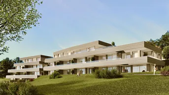 Expose Projekt Sunset² - Am Sonnenhang: Top B1, 2 Zimmer, Terrasse, Eigengarten