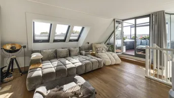 Expose KLIMATISIERTER LIFESTYLE MTTEN IM ZENTRUM: Hochwertige Wohnung auf zwei Ebenen mit Terrasse und Balkonen + Garagenplatz