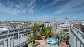 Expose GRANDIOSER BLICK ÜBER WIEN - GEMÜTLICHE 6 ZIMMER DACHGESCHOSSWOHNUNG AUF ZWEI EBENEN mit schöner DACHTERRASSE