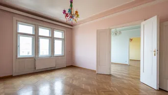 Expose U-BAHNNÄHE: ALTBAUCHARME: 4-Zimmer-Wohnung in hohem Liftstock und Ausblick