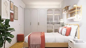 Expose GEMÜTLICH, MODERN, ENERGIEEFFIZIENT: Fünf 2 Zimmer- Mietwohnungen mit Außenflächen warten auf Sie!
