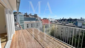 Expose ERSTBEZUG! helle, klimatisierte Dachgeschoßwohnung mit großer Terrasse