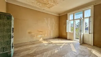 Expose Sanierungsbedürftige Altbauwohnung mit Balkon - Gersthof