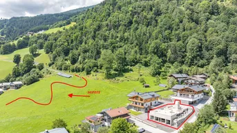 Expose Grundstück an der Skipiste mit Baugenehmigung für ein Luxuschalet