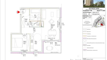 Expose ERSTBEZUG! 2-Zimmer-Wohnung mit Balkon, Top 5