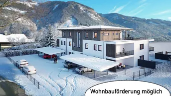 Expose "Green Base" - Wohnen im Grünen, Neubau 3-Zimmerwohnung, großer Balkon, ausgezeichnete Lage in Maishofen, Wohnbauförderung mögl.