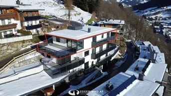 Expose Exklusive Neubau Penthousewohnung in Saalbach / Hinterglemm, gegenüber vom Zwölferkogel, Hanglage mit unverbaubarem Ausblick
