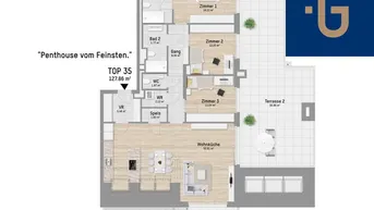 Expose Moderne 4-Zimmer Penthouse-Wohnung mit extra viel Platz für ganz viel Extravaganz