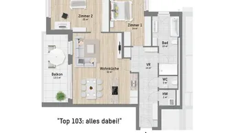 Expose Komfortabler 3-Zimmer Familientraum mit West-Terrasse nahe Donau Zentrum