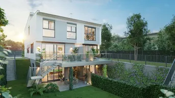 Expose Modernes Traumhaus mit 5 Zimmern und Wohnkeller bei der Alten Donau. Wärmepumpe und Klimaanlage inklusive