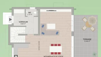 Expose 4-Zimmer Einzelhaus nahe der U2-Station Seestadt. 128 m² Wohnglück auf 278 m² Grundanteilsfläche