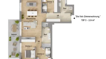 Expose 4 Zimmer für viel Freude. 115 m² Wohnglück in höchster Perfektion - nahe U2-Station Donauspital