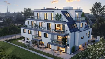 Expose Elegantes 3-Zimmer Penthouse nahe Lobau. 115 m² Wohnglück und 3 Terrassen für beste Aussichten