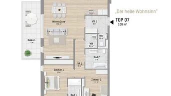 Expose 1220, Brabbeegasse, Nur 200 Meter zur U1, 3-Zimmer-Eigentumswohnung 