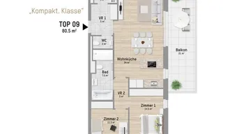 Expose 1220, Brabbeegasse, Nur 200 Meter zur U1, 3-Zimmer-Eigentumswohnung 