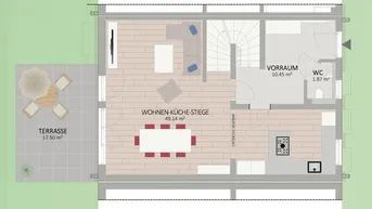 Expose 2301, Mühlleitner Straße, An der Stadtgrenze Wiens, Reihenhaus 