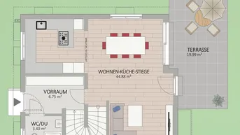 Expose 1220, Wolfsmilchgasse, Zwischen Mühlwasser und Donauspital, Doppelhaus 