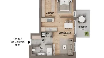 Expose 1220, Tamariskengasse, Beim Mühlwasser, nur 3 Fahrradminuten zur U2, 2-Zimmer-Eigentumswohnung 