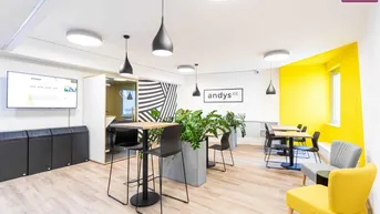 Expose Serviced Office mit 35 Arbeitsplätzen in der Aspernbrückengasse | andys.cc | provisionsfrei