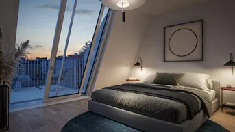 Expose The Temptation: Moderne 3-Zimmer-Neubauwohnung mit Balkonfläche