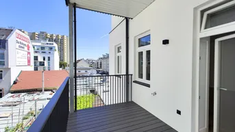 Expose Heller 3-Zimmer-Erstbezug mit Balkon in revitalisierter Altbauliegenschaft nahe Kagraner Platz