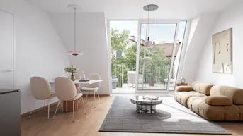 Expose The Temptation: 2-Zimmer-Erstbezug mit Balkon - Nähe Kutschkermarkt