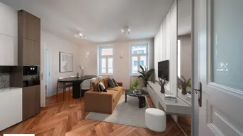 Expose Smarter Grundriss mit exklusiven Details in wunderschön saniertem Altbau