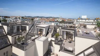 Expose PRUNKSTÜCK: Luxuriöses Wohnen in Wien – Dachgeschoss mit Balkon im sanierten Altbau