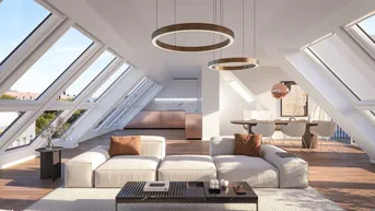 Expose PRUNKSTÜCK: Moderne Dachgeschoßwohnung mit Liebe zum Detail