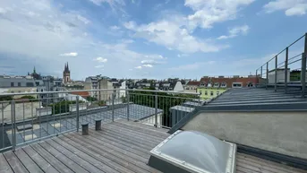 Expose Traumblick! Urbanes Wohnen– 1,5-Zimmer-Juwel im 7. Bezirk mit riesiger Dachterrasse