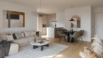 Expose Die Symbiose - Traumhafte Dachgeschoßwohnung mit Terrassen und Grünblick in verkehrsberuhigter Lage