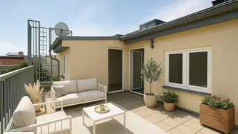 Expose Dachgeschoß-Maisonette mit optimaler Aufteilung für viel Privatsphäre und großzügiger Ostterrasse