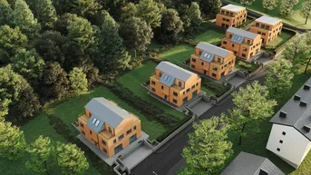 Expose Grundstück mit Baugenehmigung für Doppelhäuser