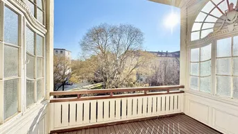 Expose TAUBSTUMMENGASSE | EXKLUSIVER 5-ZIMMER-ALTBAU MIT GARTENSEITIGEM BALKON | TOPLAGE IN U-BAHN-NÄHE