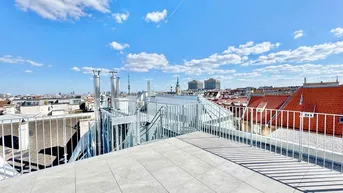 Expose TOPLAGE NÄHE KUTSCHKERMARKT | EXKLUSIVE DACHGESCHOSSWOHNUNG MIT KLIMAANLAGE | TERRASSE | 360° BLICK ÜBER WIEN | ERSTBEZUG