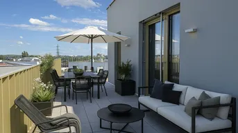 Expose Neu und provisionsfrei! 3 Zimmer Wohnung mit Dachterrasse und Ausblick: Hirschfeld