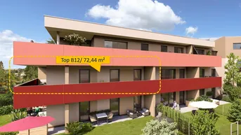Expose Sonnendurchflutete 3 Zi-Wohnung in den STADTTERRASSEN PEUERBACH - provisionsfrei!