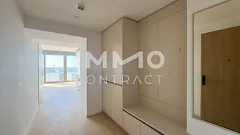 Expose Neue Donau: Teilmöbliertes top ausgestattetes Apartment (Erstbezug) mit Cityblick, Tiefgarage möglich