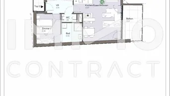 Expose Perfekte, moderne 2-Zimmer-Wohnung mit großem Balkon in ruhiger Innenhoflage mitten im Zentrum